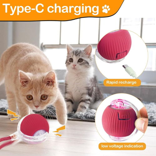 Pet Toy Ball - Automatic Toy Ball for Cats and Dogs